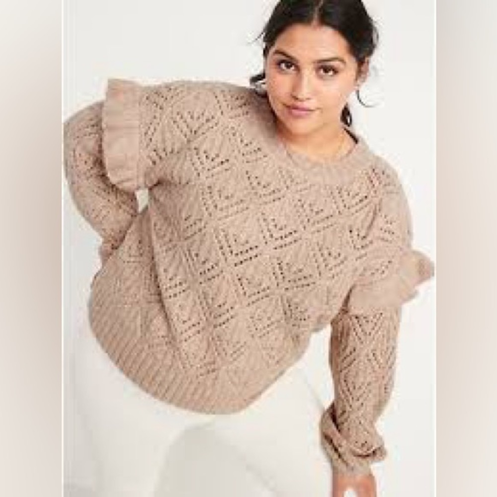 Old Navy Ruffle Sleeve Sweater